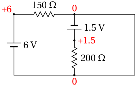 Circuito equivalente inicial no problema 5.5